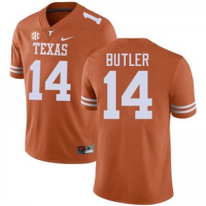 Aaron Butler Lone Star State Reps Football Limited Men #14 Jerseys - Texas Orange 707511-472