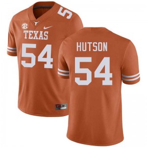 Cole Hutson Texas Longhorns #54 Football Stitched Men Jerseys - Texas Orange 442023-757