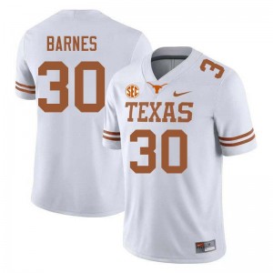 Elijah Barnes Texas #30 NCAA Football Men Jerseys - White 556641-853