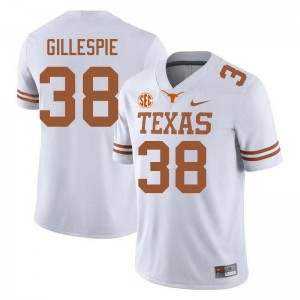 Graham Gillespie UT Football #38 Official Men Jerseys - White 541422-197