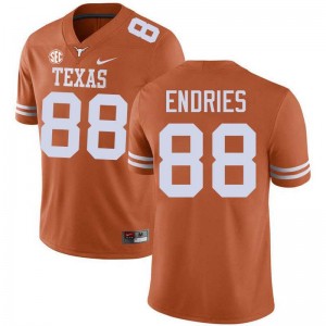 Jack Endries Longhorns Football Mens University #88 Jerseys - Texas Orange 829998-227