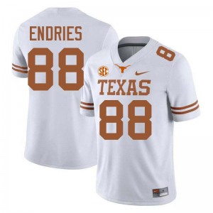 Jack Endries Burnt Orange #88 Mens Limited Football Jerseys - White 904727-223
