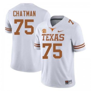 Jaydon Chatman UT #75 Football University Men's Jerseys - White 615426-857