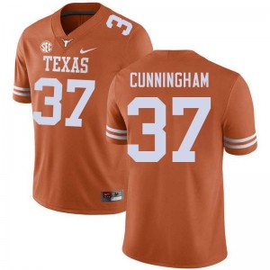 Jonathan Cunningham The Horns Limited Men #37 Football Jerseys - Texas Orange 991757-486