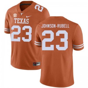 Jordon Johnson-Rubell UT #23 Game Football Men's Jerseys - Texas Orange 853840-988