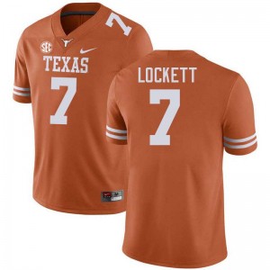 Kaliq Lockett University of Texas 2025-26 Football #7 Men Jerseys - Texas Orange 885743-828