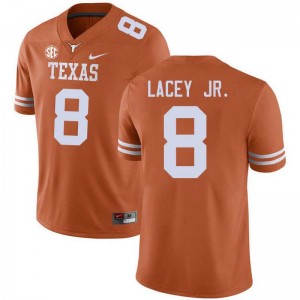 Karle Lacey Jr. Longhorns #8 Football 2025 Men's Jerseys - Texas Orange 510938-814