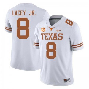 Karle Lacey Jr. Lone Star State Reps High School #8 Men's Football Jerseys - White 928597-538