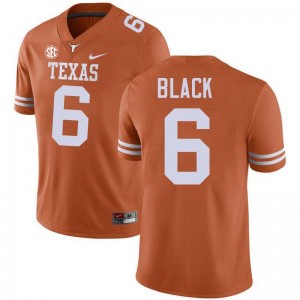Kobe Black Lone Star State Reps Men's #6 2025 Football Jerseys - Texas Orange 139737-594