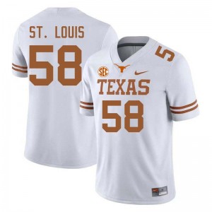 Lance St. Louis Lone Star State Reps Mens #58 University Football Jerseys - White 675970-146