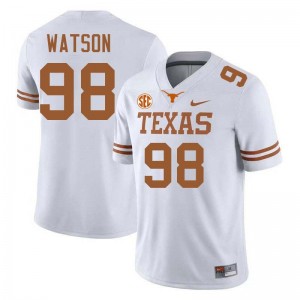 Maraad Watson Burnt Orange Men Football Limited #98 Jerseys - White 552803-709