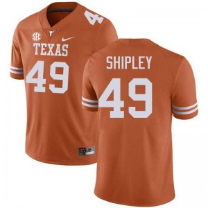 Mason Shipley UT #49 2025 Football Men's Jerseys - Texas Orange 254957-455