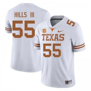 Melvin Hills III UT #55 Replica Mens Football Jerseys - White 876317-195
