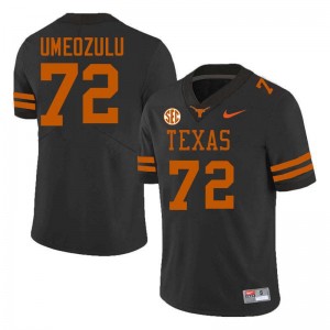 Neto Umeozulu University of Texas Men's Football #72 Official Jerseys - Black 461360-751
