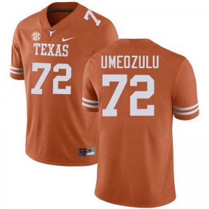 Neto Umeozulu UT Men's #72 Game Football Jerseys - Texas Orange 797970-430