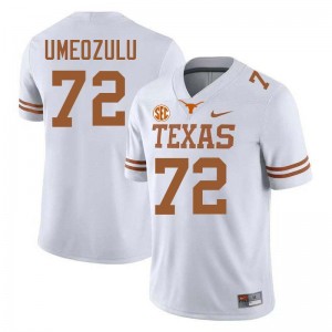 Neto Umeozulu UT Men Official #72 Football Jerseys - White 283047-811