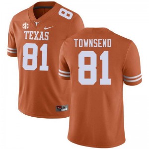 Nick Townsend UT Football #81 Mens NCAA Jerseys - Texas Orange 506335-646
