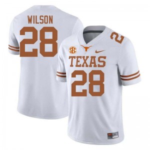 Santana Wilson UT Austin Player Football #28 Men Jerseys - White 249321-404