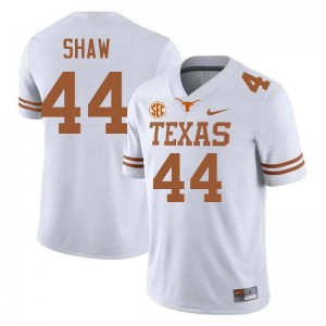 Travis Shaw Burnt Orange Football #44 2025-26 Men's Jerseys - White 468460-758