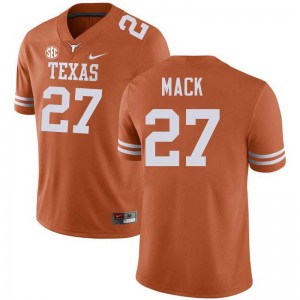 Wardell Mack Longhorns #27 Football Stitched Mens Jerseys - Texas Orange 878396-430