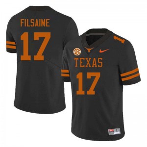 Xavier Filsaime University of Texas Football Men Limited #17 Jerseys - Black 931893-266