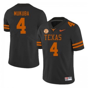Andrew Mukuba Burnt Orange SEC Conference Player #4 Mens Jerseys - Black 492466-677
