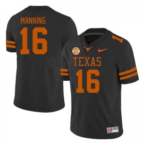Arch Manning UT Men's #16 University SEC Conference Jerseys - Black 923784-635