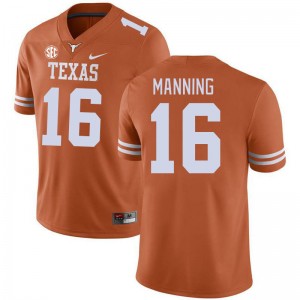 Arch Manning UT Austin Mens High School SEC Conference #16 Jerseys - Orange 505083-271