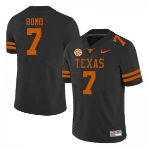 Isaiah Bond The Horns Mens #7 High School SEC Conference Jerseys - Black 192910-779