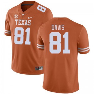 Juan Davis Texas Mens SEC Conference Replica #81 Jerseys - Orange 103775-924