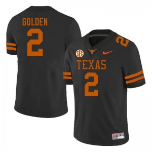 Matthew Golden University of Texas SEC Conference #2 Men 2025 Jerseys - Black 975810-701