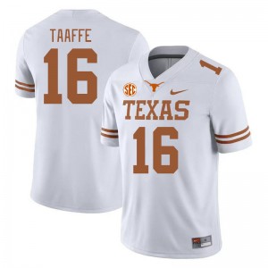 Michael Taaffe University of Texas Men's SEC Conference #16 University Jerseys - White 508033-277