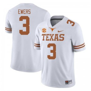 Quinn Ewers UT Men SEC Conference Official #3 Jerseys - White 584374-296