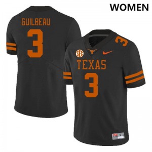 Jaylon Guilbeau Burnt Orange SEC Conference Women #3 NCAA Jerseys - Black 311173-860