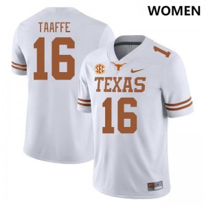 Michael Taaffe Texas SEC Conference Womens #16 Game Jerseys - White 361131-826