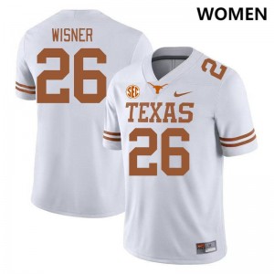 Quintrevion Wisner UT Women #26 Game SEC Conference Jerseys - White 414512-511