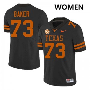 Brandon Baker UT Official Football Womens #73 Jerseys - Black 146057-754