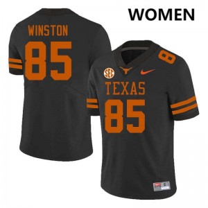 Emaree Winston Texas Longhorns Football #85 Official Womens Jerseys - Black 639646-924