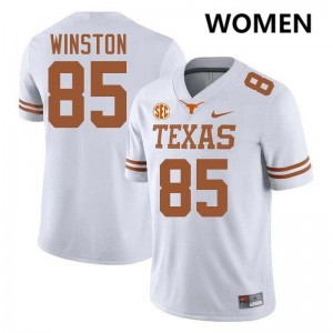 Emaree Winston UT Womens #85 Limited Football Jerseys - White 142520-304