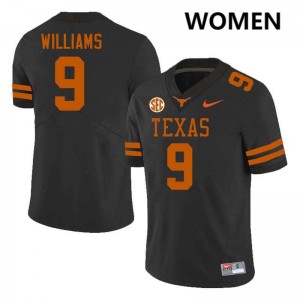 Jonah Williams UT #9 University Football Women's Jerseys - Black 511952-535