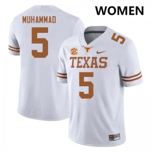 Malik Muhammad Burnt Orange #5 2025 Football Women Jerseys - White 438366-141
