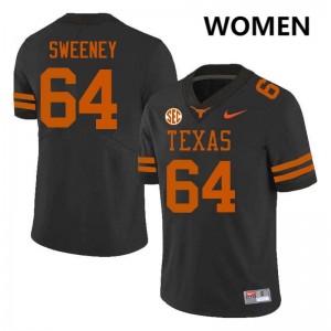 Robert Sweeney UT Football Women's #64 Official Jerseys - Black 518848-682