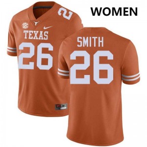 Ty'Anthony Smith University of Texas Women Alumni #26 Football Jerseys - Texas Orange 212700-100