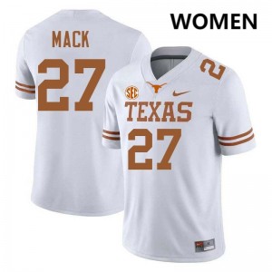 Wardell Mack UT Football #27 Women's Limited Jerseys - White 854700-589