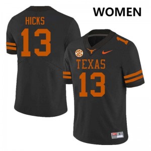 Zelus Hicks Lone Star State Reps 2025 Football Womens #13 Jerseys - Black 675236-199