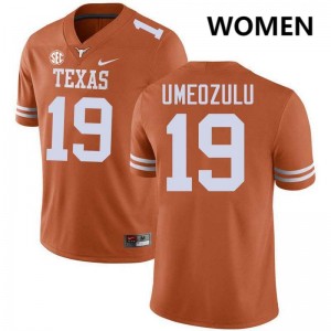 Zina Umeozulu UT Women Player #19 Football Jerseys - Texas Orange 121908-195