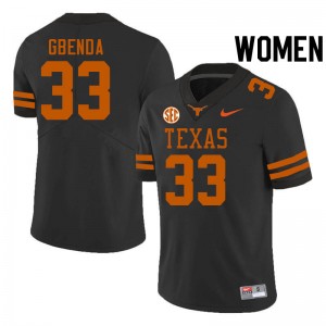 David Gbenda UT #33 Women's 2025-26 SEC Conference Jerseys - Black 635825-254