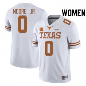 DeAndre Moore Jr. UT #0 SEC Conference Official Women Jerseys - White 840666-807