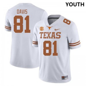 Juan Davis Texas #81 SEC Conference Player Youth Jerseys - White 120130-372