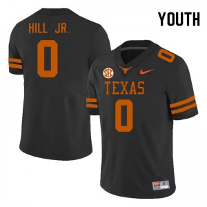 Anthony Hill Jr. University of Texas Youth Embroidery #0 SEC Conference Jerseys - Black 689469-914